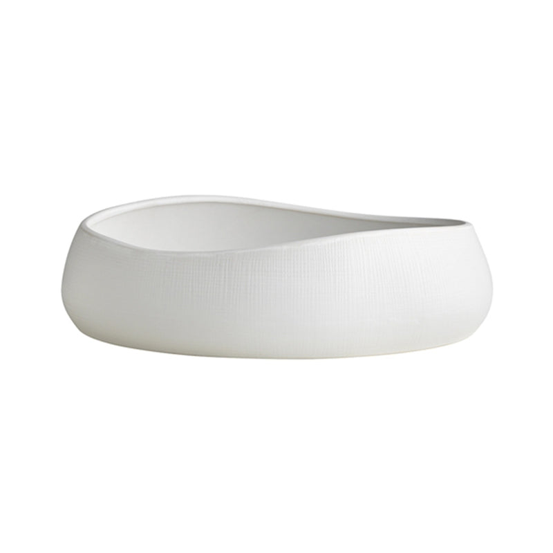 Bowl Bisque Oval 30cm White