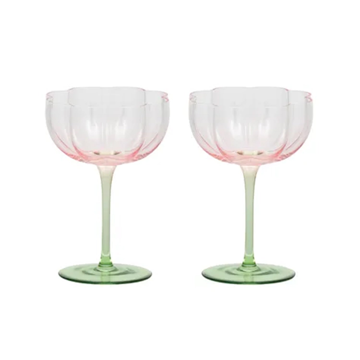 Coupe Glass Tulip Set 2 - Lotti