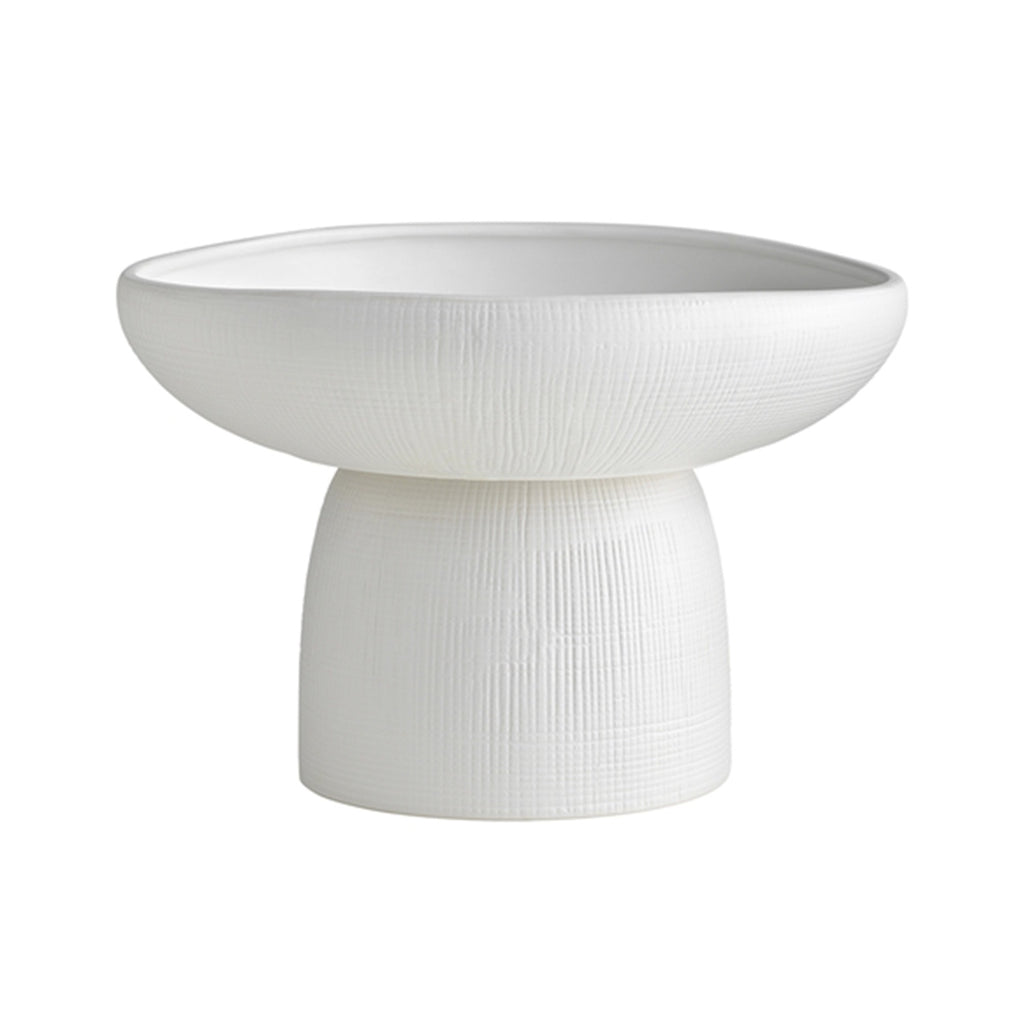 Bowl Bisque Lrg Foot Bowl 30cm White