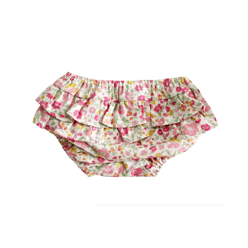 Nappy Cover Ruffle Rose Garden - Medium