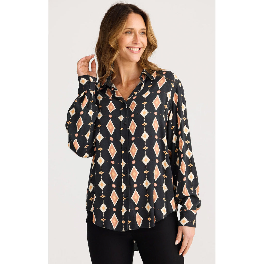 Top Hunter Shirt - Casablanca Tile