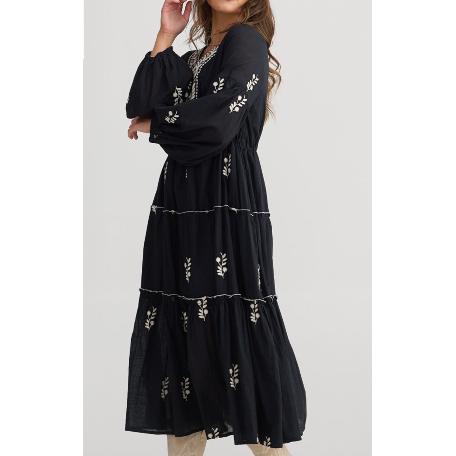 Dress Vadella - Black & Off White