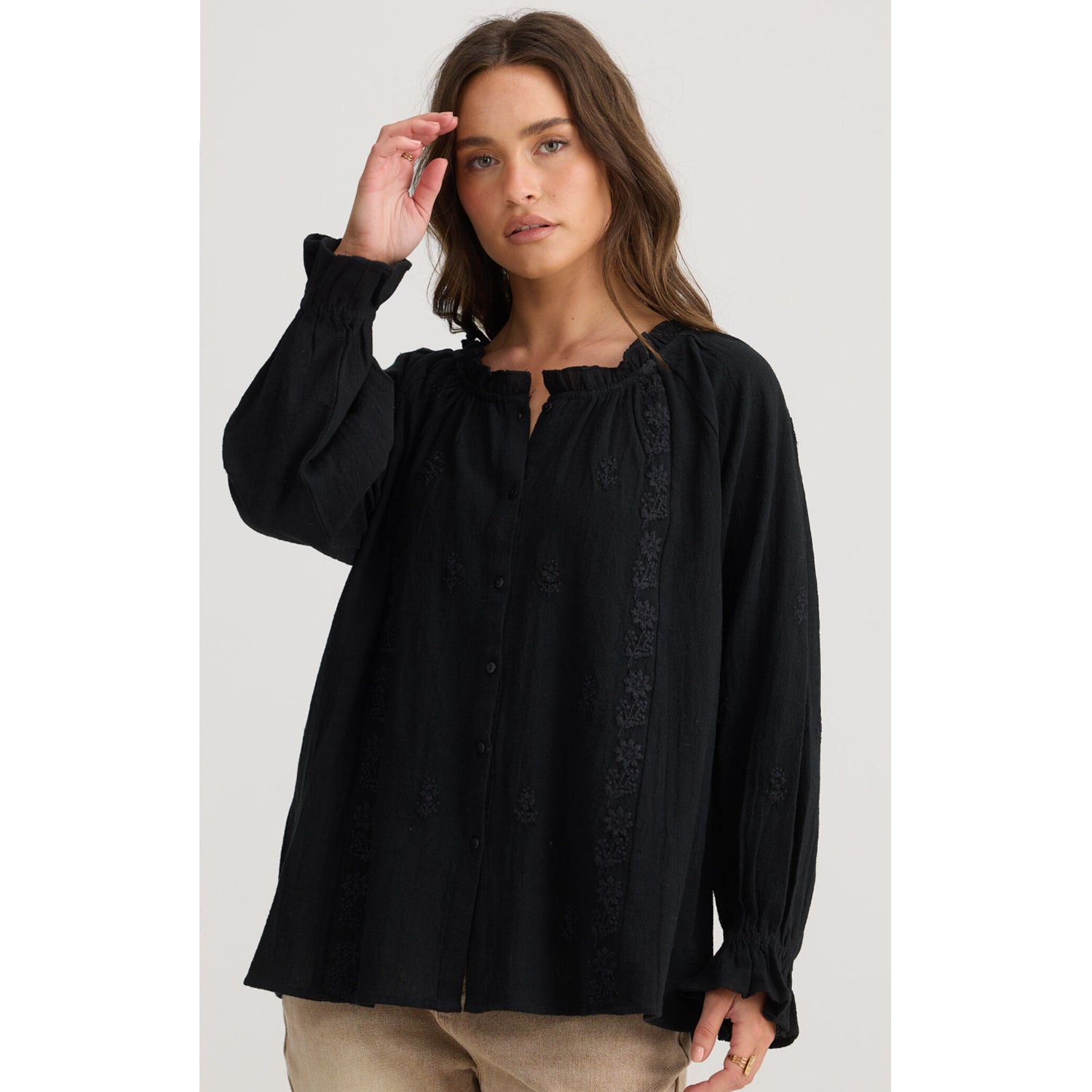 Top Gemini Blouse - Black