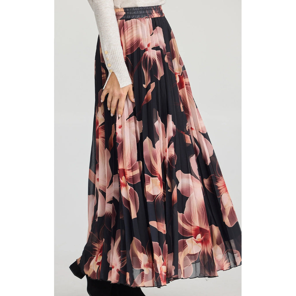 Skirt Alias Pleated - Night Orchid