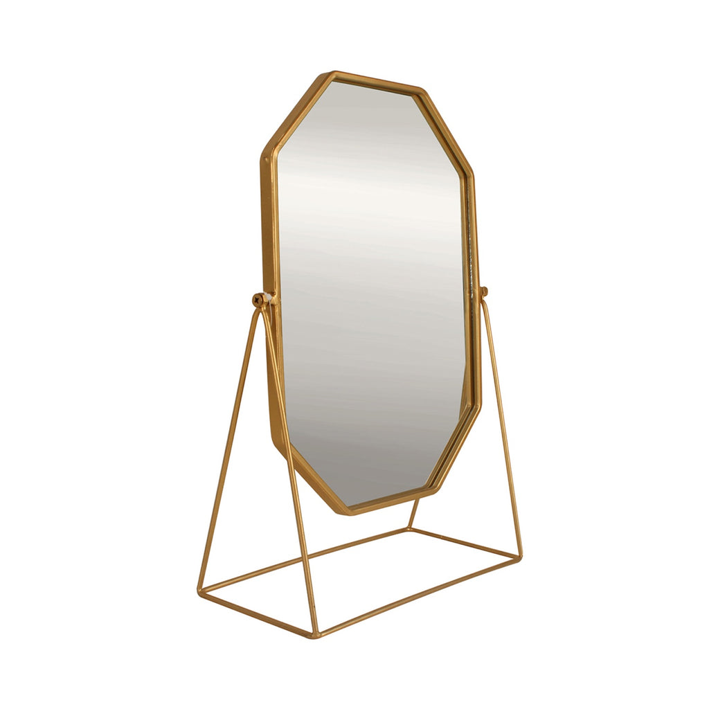 Mirror on Stand Sabina - Gold