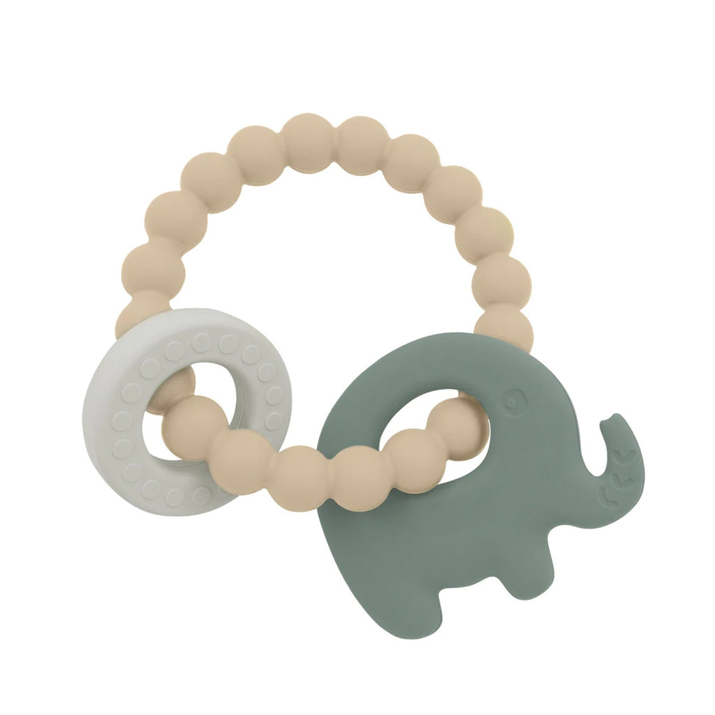 Teether Silicone Elephant - Sage