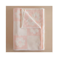 Baby Blanket Reversible Throw Daisy Grid