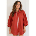 Shirt Seashell Ric Rac - Terracotta