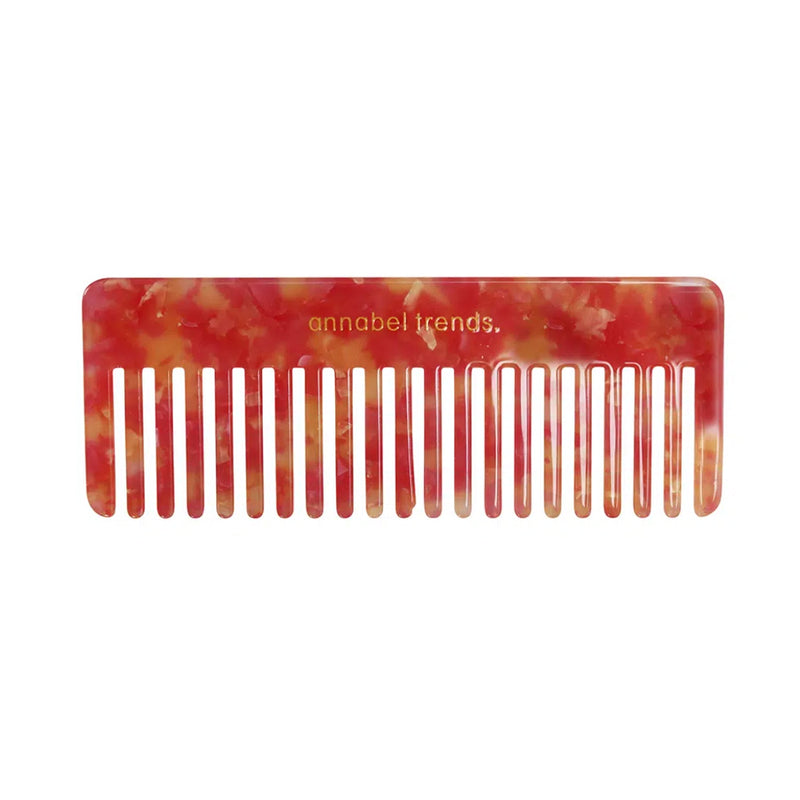Hair Comb Tamed Rectangle - Sherbet