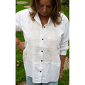 Top Smock Bib Shirt - White