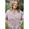 Top Smock Bib Shirt - Rose Smoke
