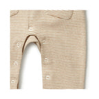 Growsuit Slouch Organic Stripe Rib - Spice