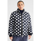 Jacket Sillian Puffer - Black & White Spot