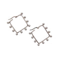 Earring Romance - Silver Square