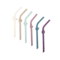 Straws 6pk Luxe Silicone - Assorted