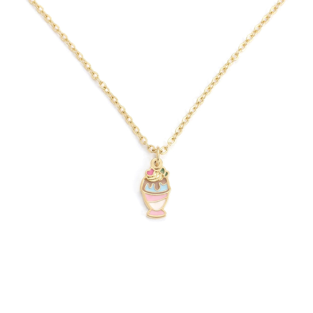 Kids Necklace Gold Plated - Sundae