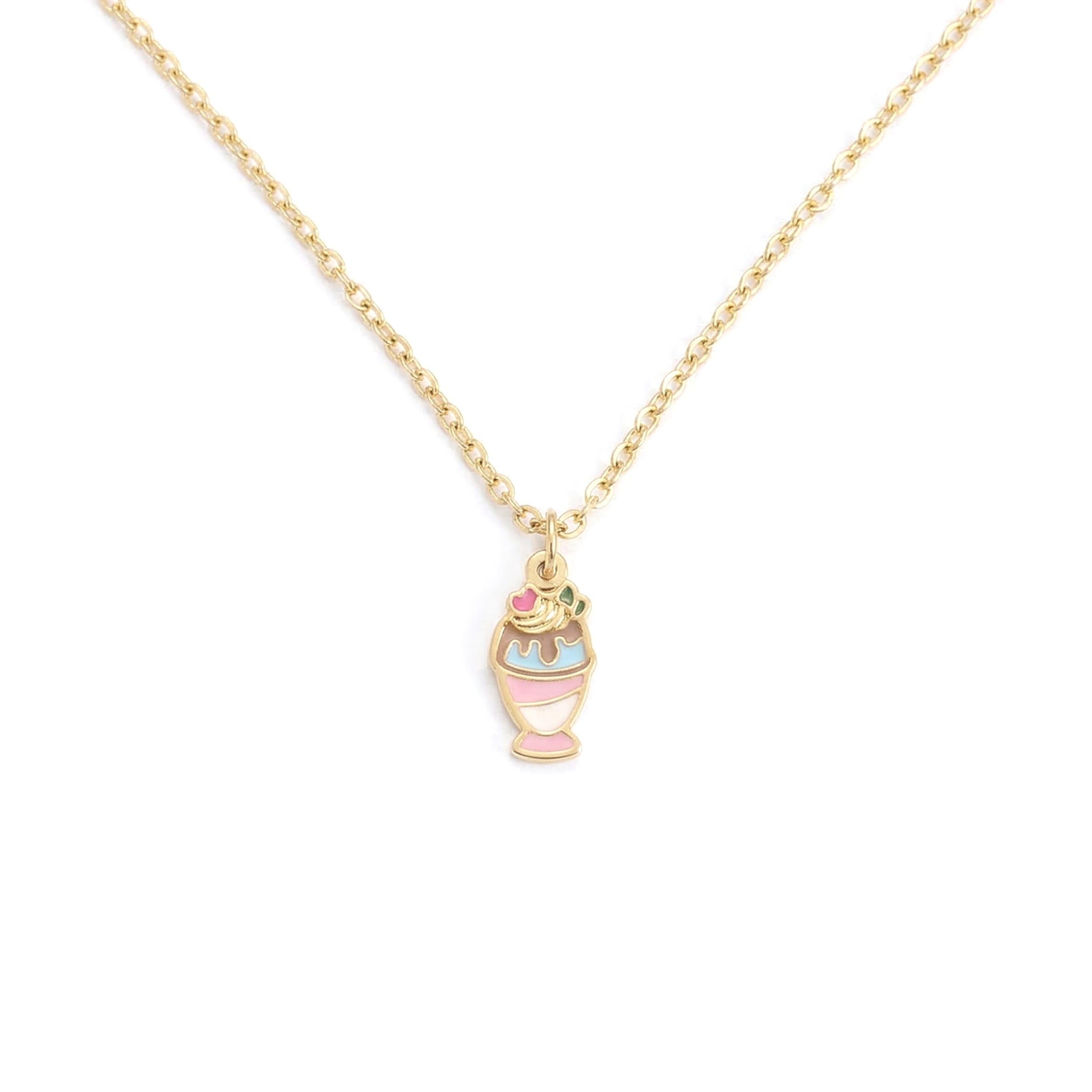 Kids Necklace Gold Plated - Sundae