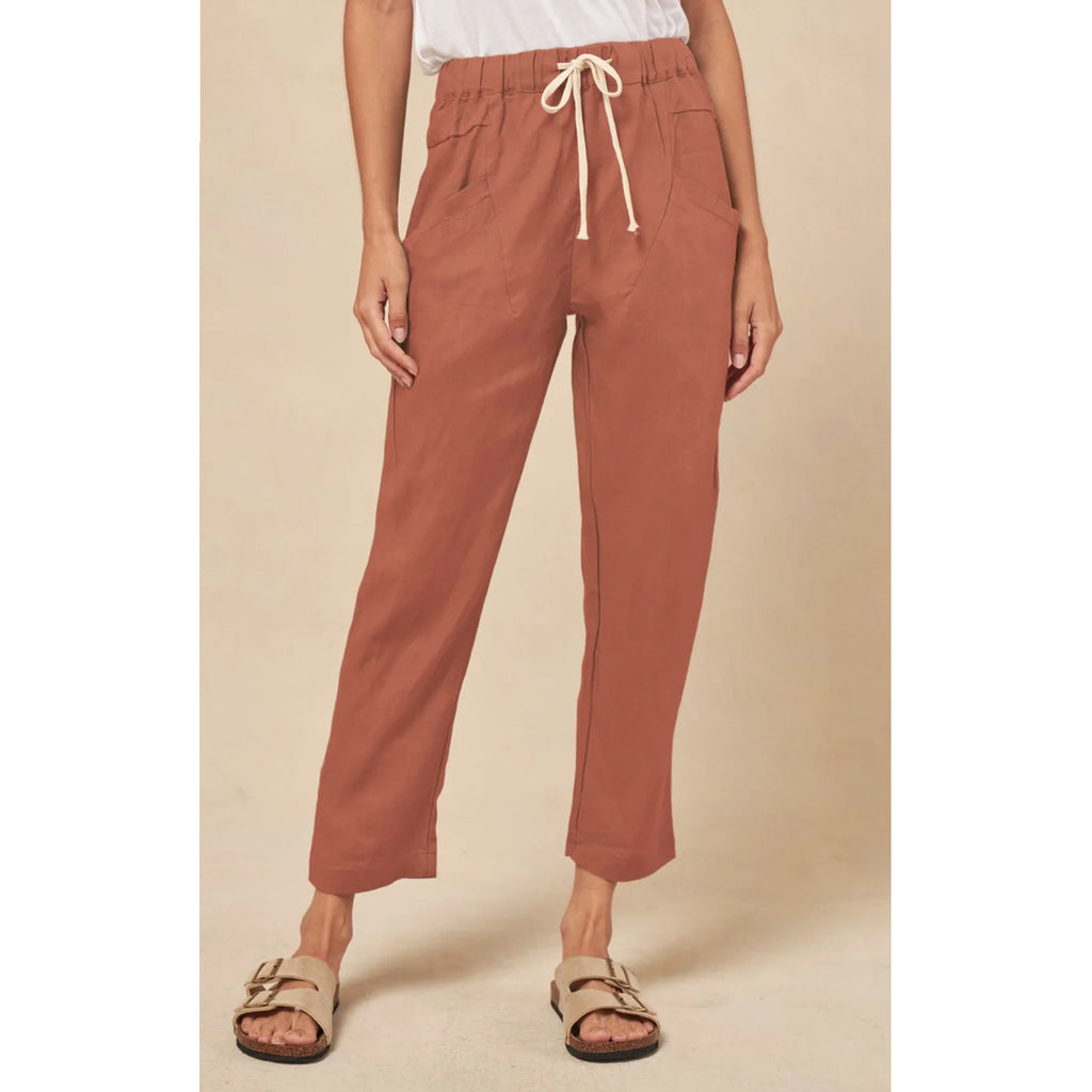 Pant Luxe Linen Terracotta