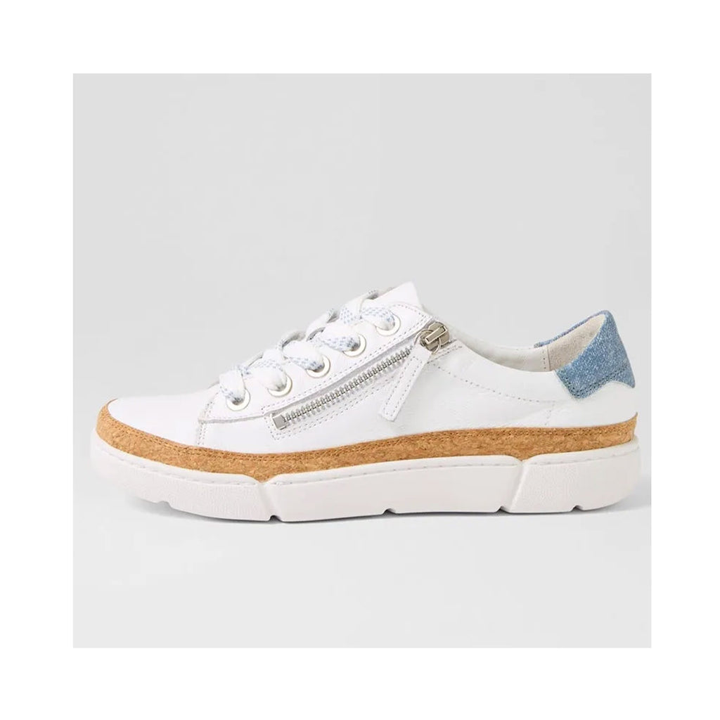 Shoe Torayne - White & Blue Denim