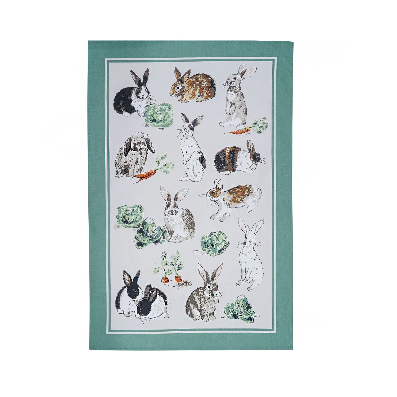 Tea Towel - Rabbit Patch Multi-Coloured