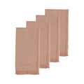 Napkins Fray S4 45x45 Blush