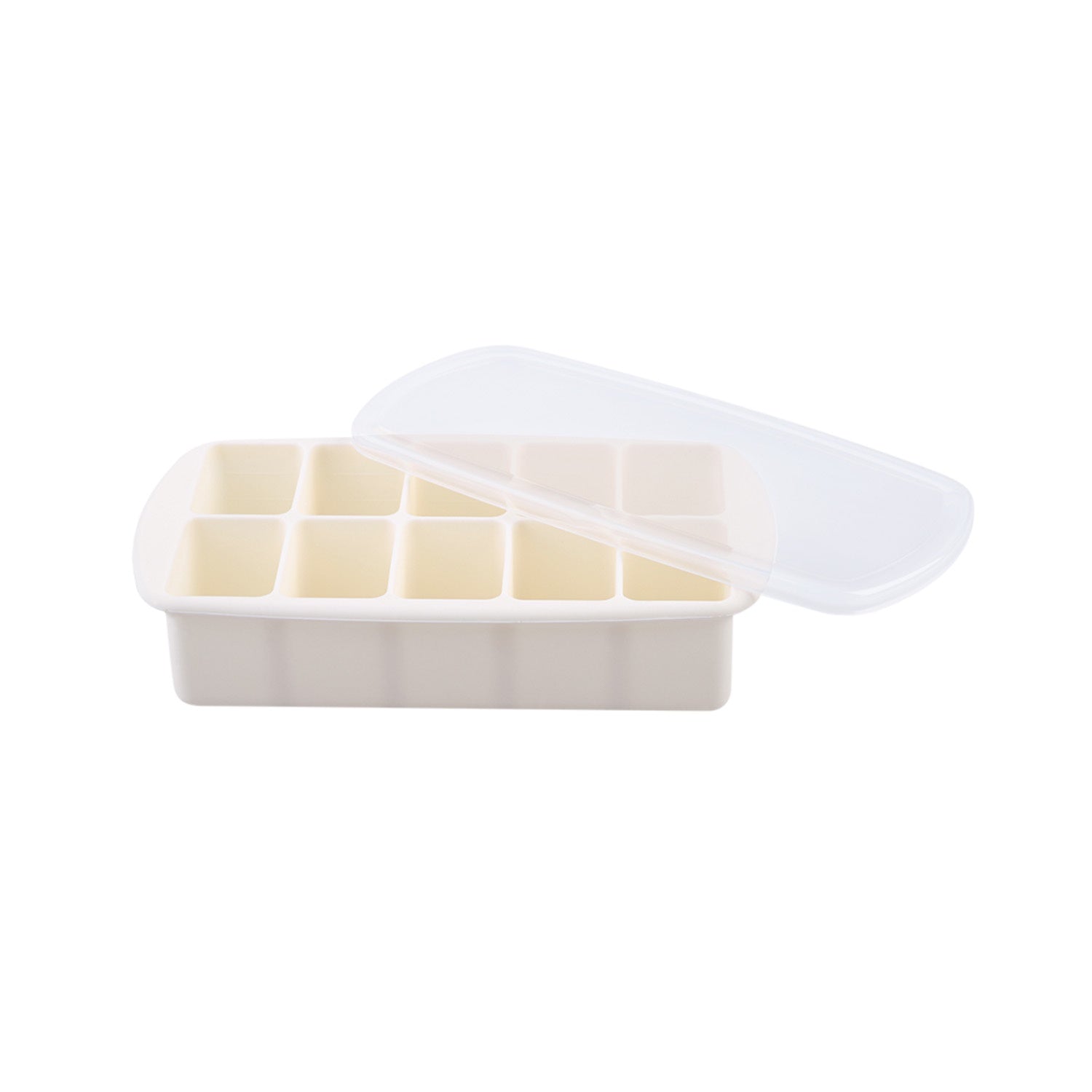 Compartment Food Tray Luxe Silicone - Ivory