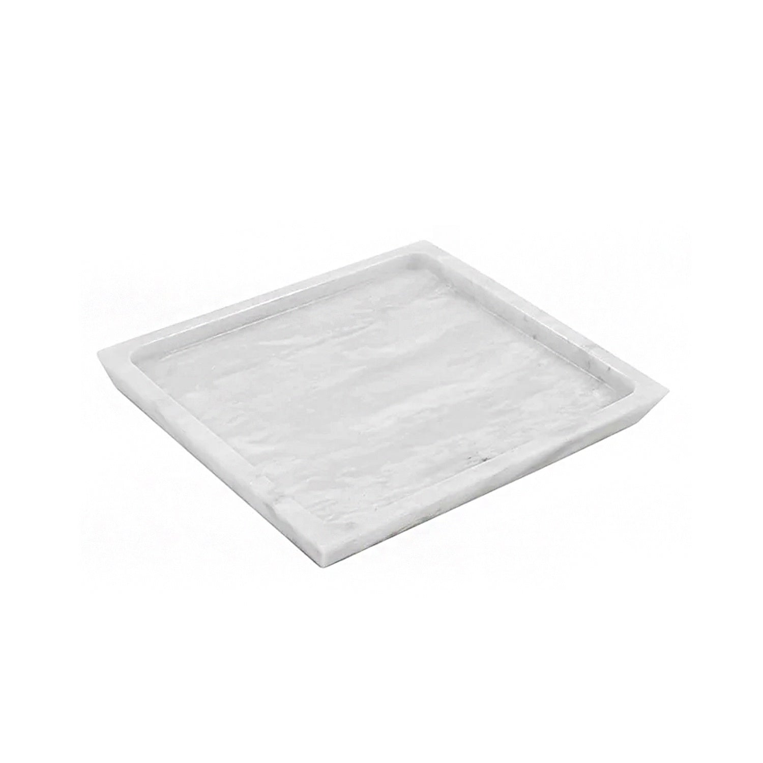 Tray Marble Square - White