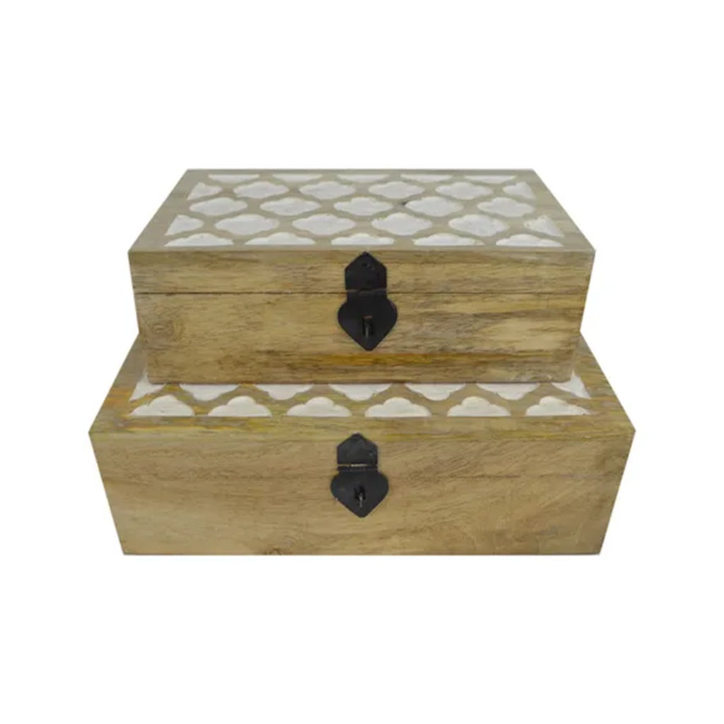 Trinket Box Quatrefoil - Large