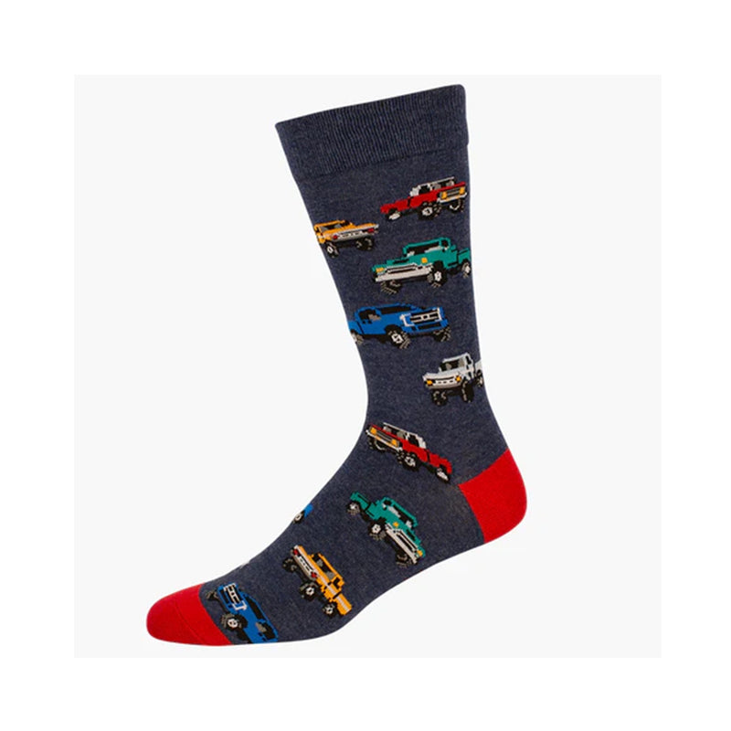 Mens Bamboo Socks Pick Up Truck