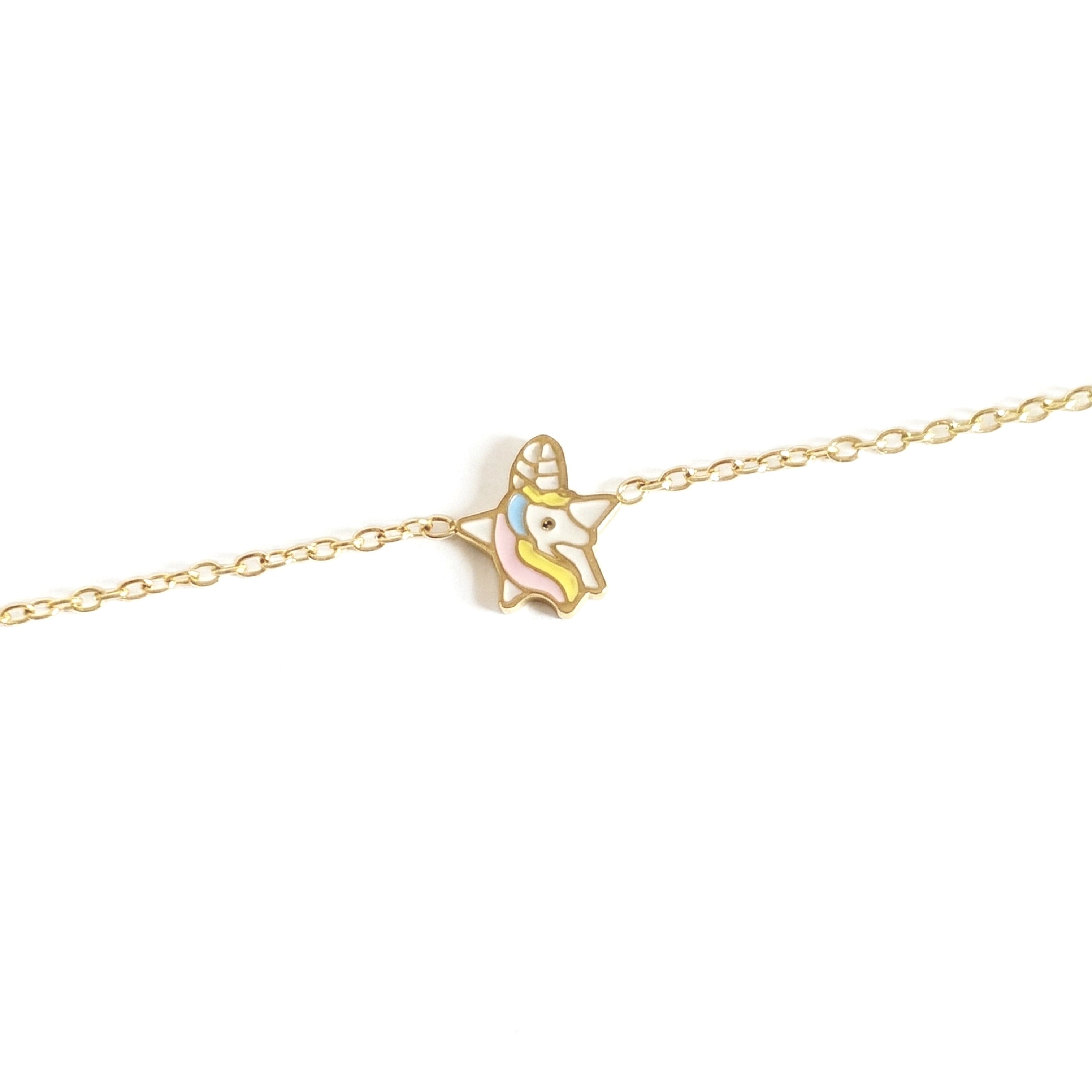 Kids Bracelet Gold Plated - Unicorn