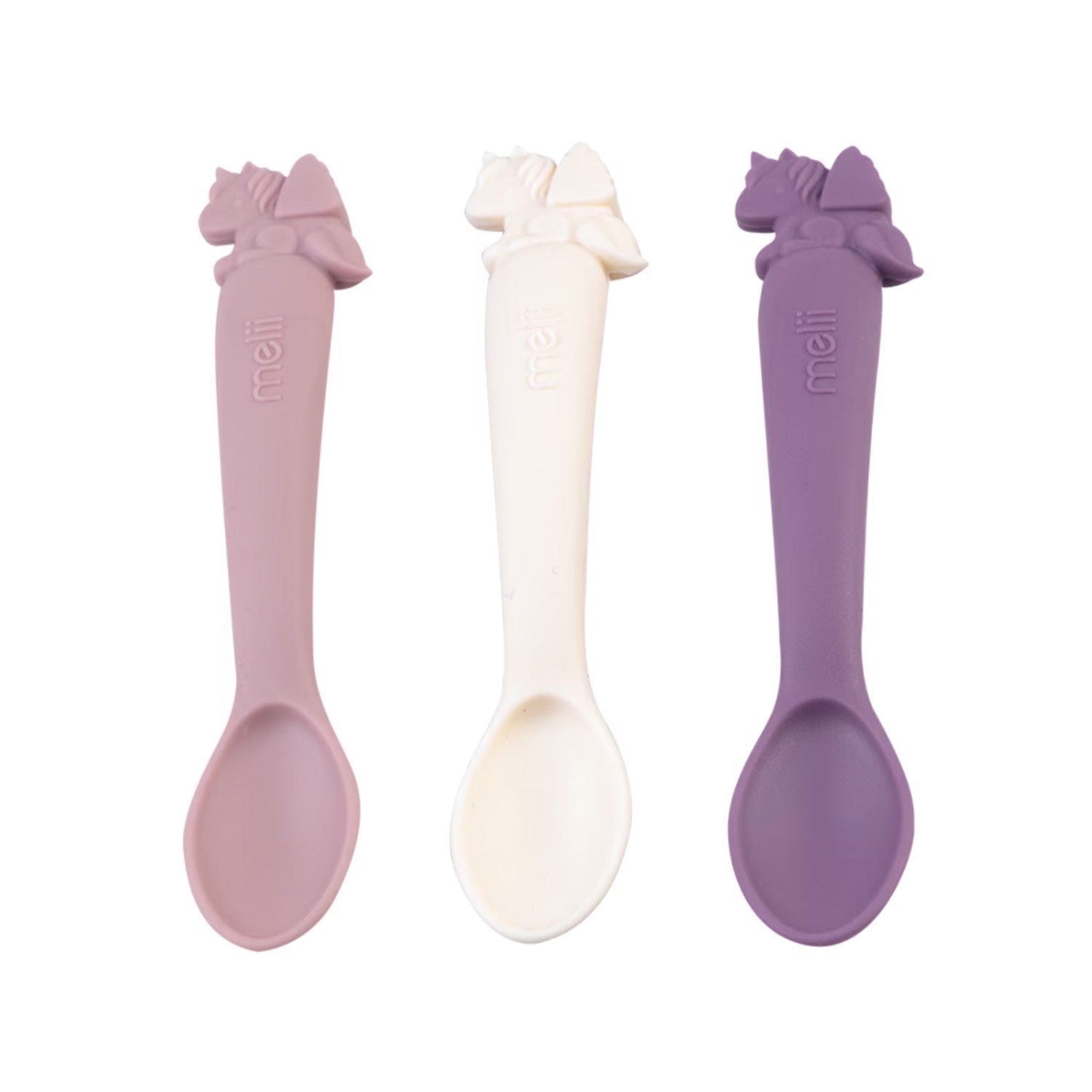 Spoon 3pk Luxe Silicone - Unicorn