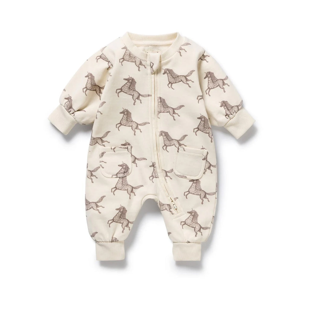 Little Unicorn Organic Terry Growsuit