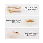 Bowl Set 3 Marble - White Onyx