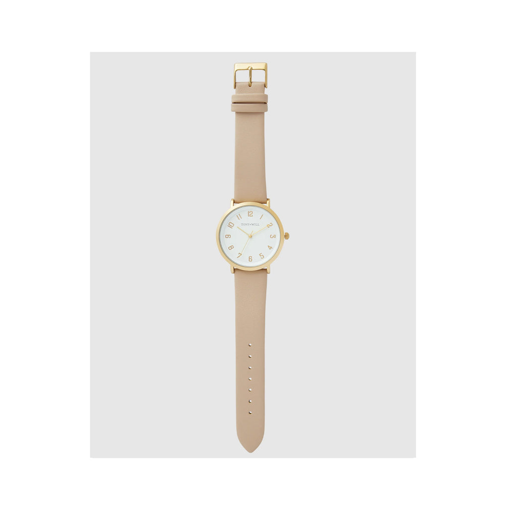 Watch Astral Leather - Gold White Stone