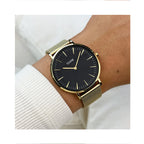 Watch - Boho Chic Mesh Gold Black
