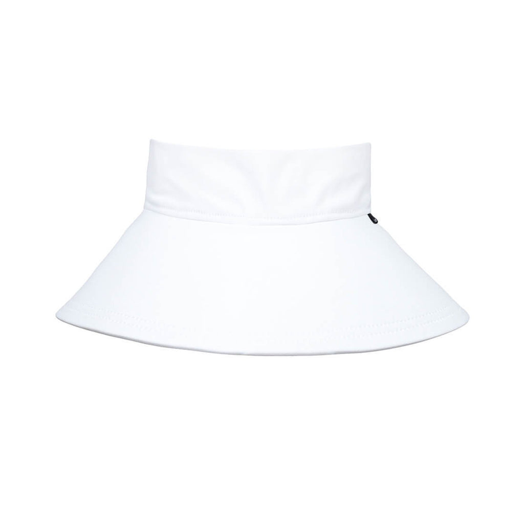 Hat Wide Brimmed Swim Visor - White