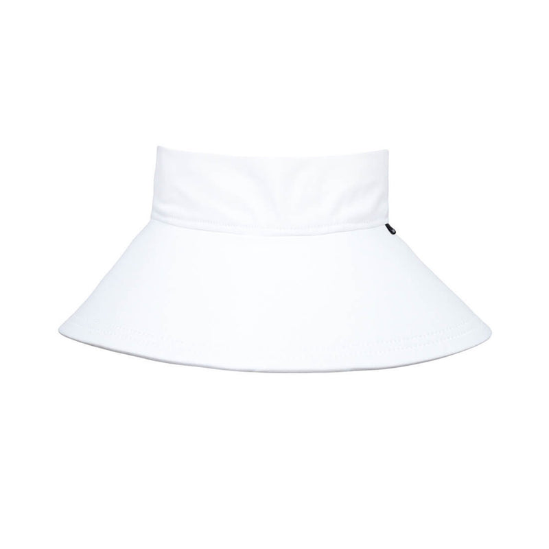 Hat Wide Brimmed Swim Visor - White