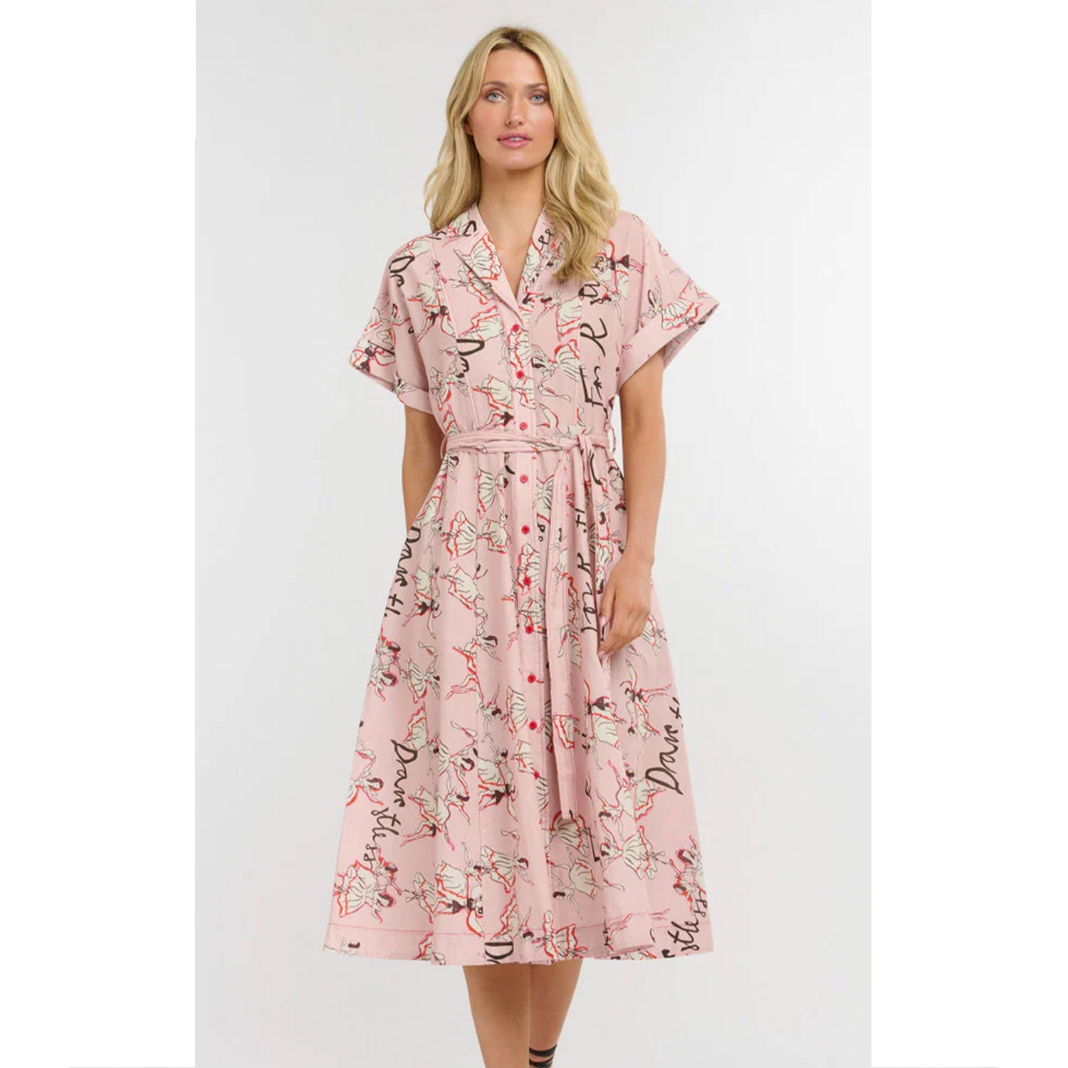 Dress Antoinette Short Sleeve - Ballet Pink