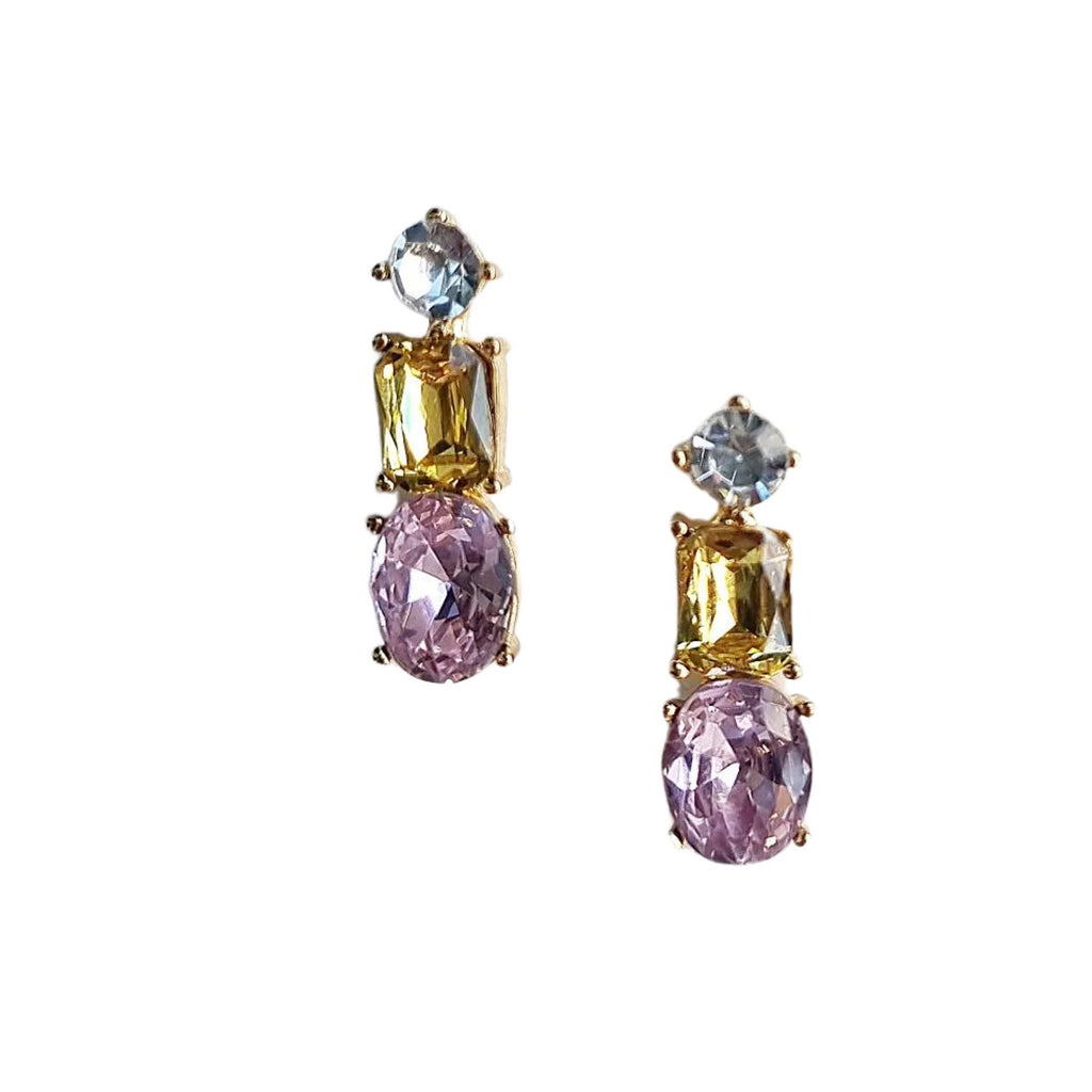 Earrings Marian - Yellow Pink