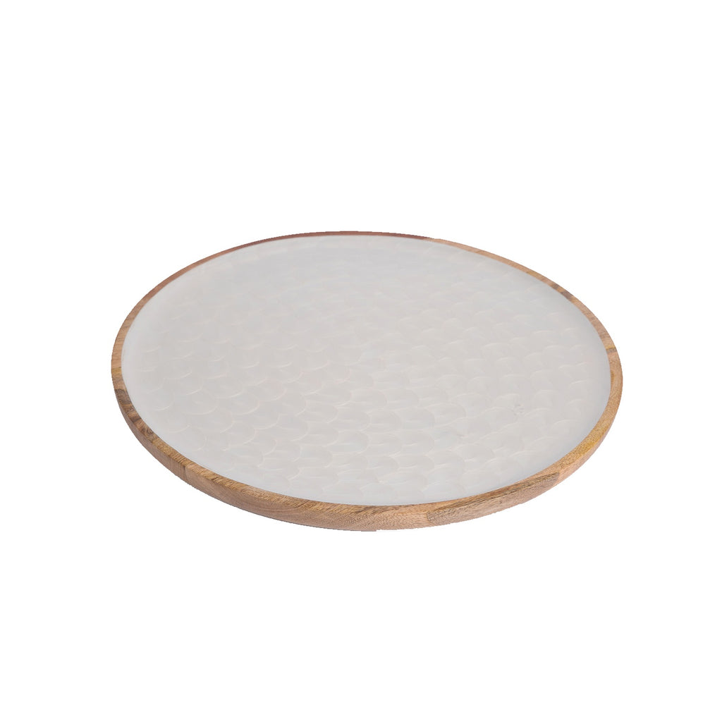 Platter Large - Pearl White