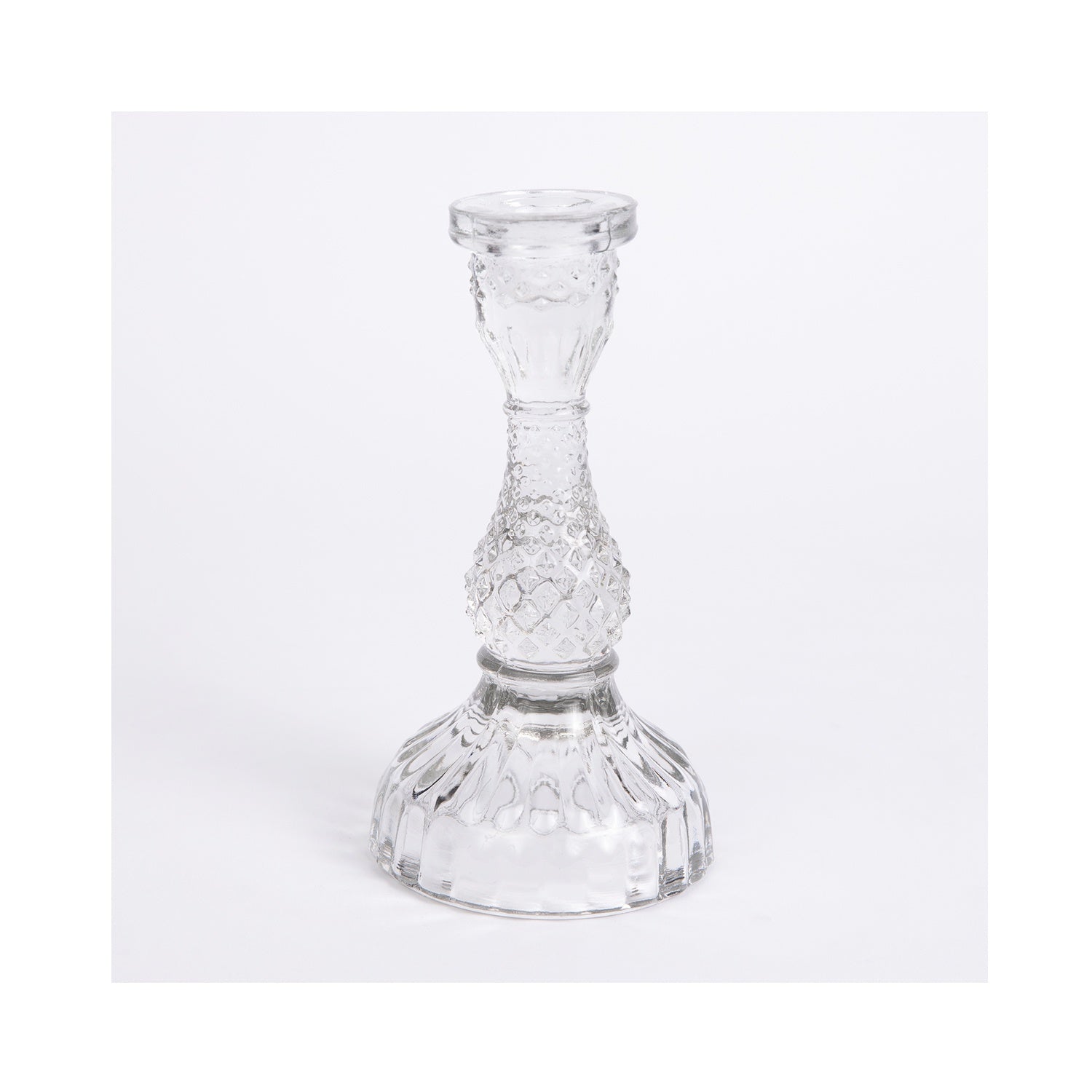 Candle Holder Moon Light - Clear