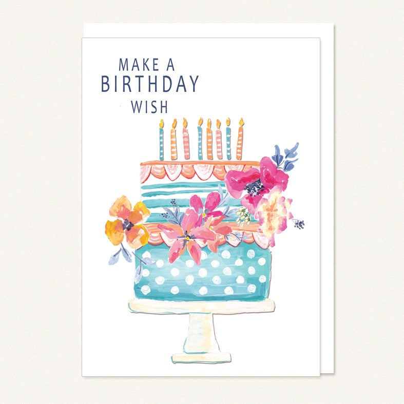 Card - happy birthday cake