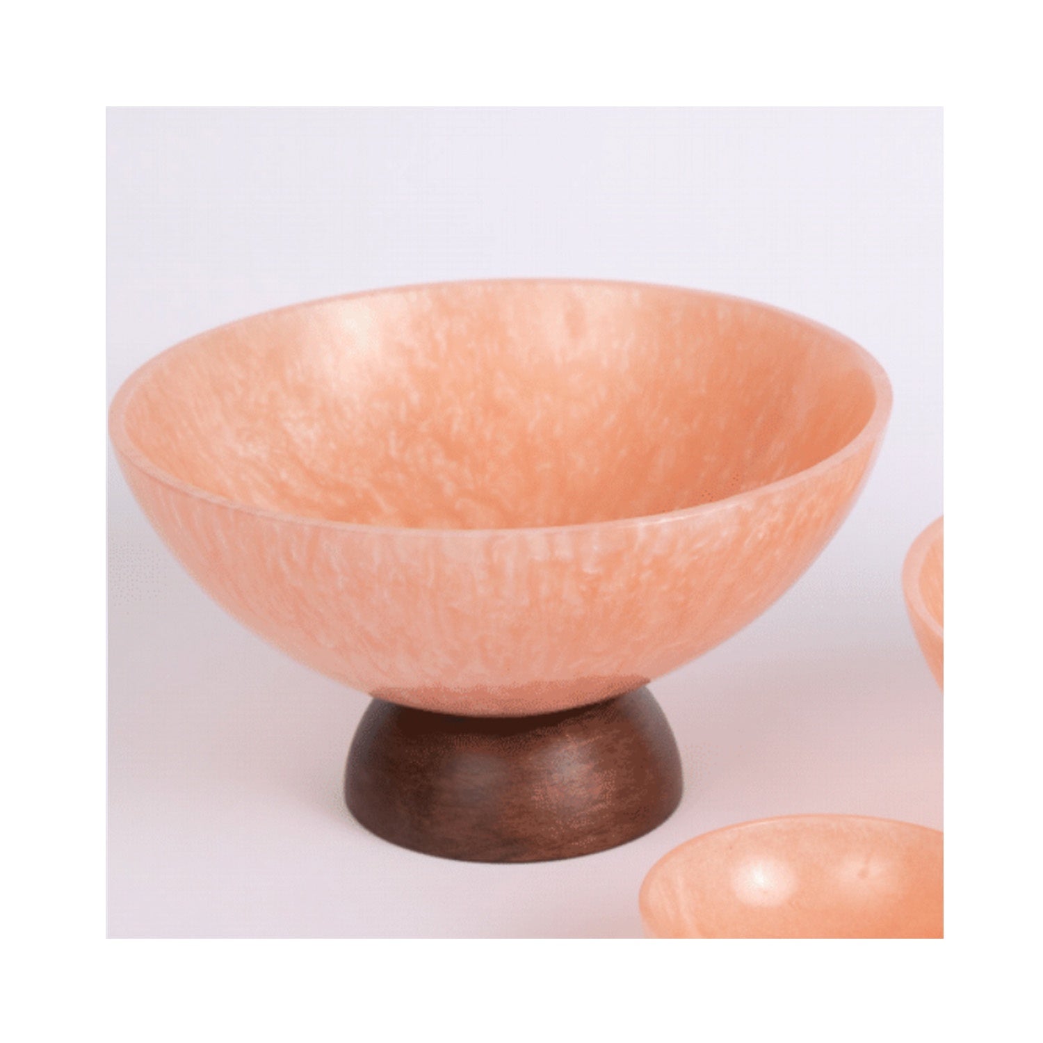 Bowl Resin Wood Peach