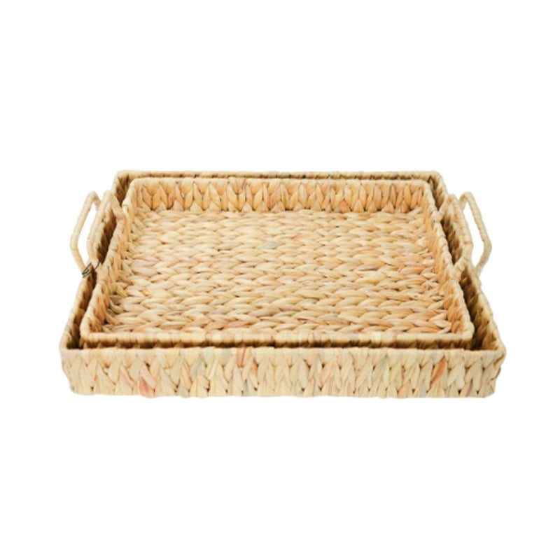 Basket Water Hyacinth - Picnic Tray Set
