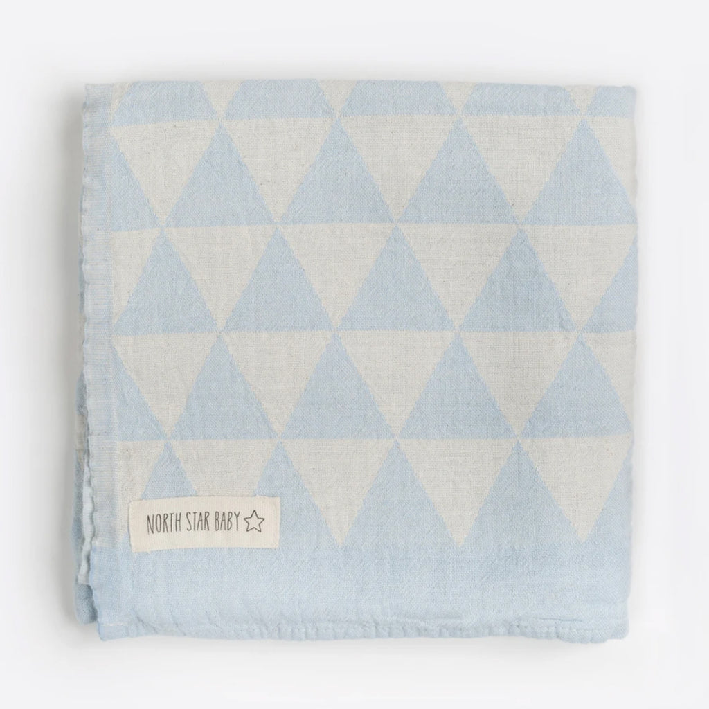 Baby Blanket Cot Hills Blue