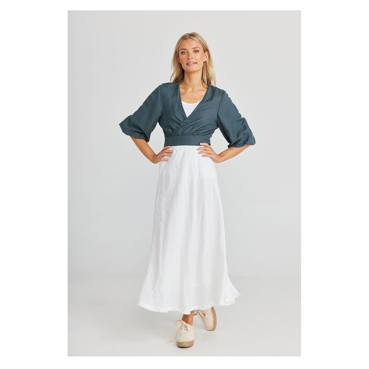 Bolero Ava - Slate Linen Viscose