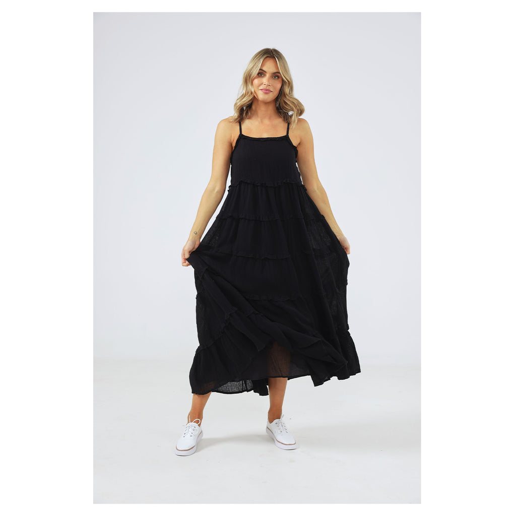 Dress Castro Black Linen