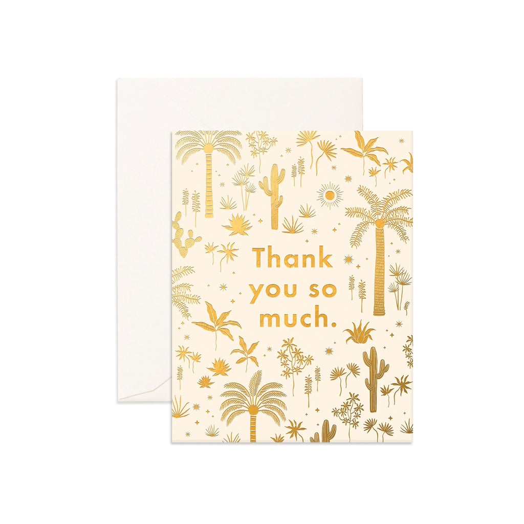 Card Thank You Desert Palms