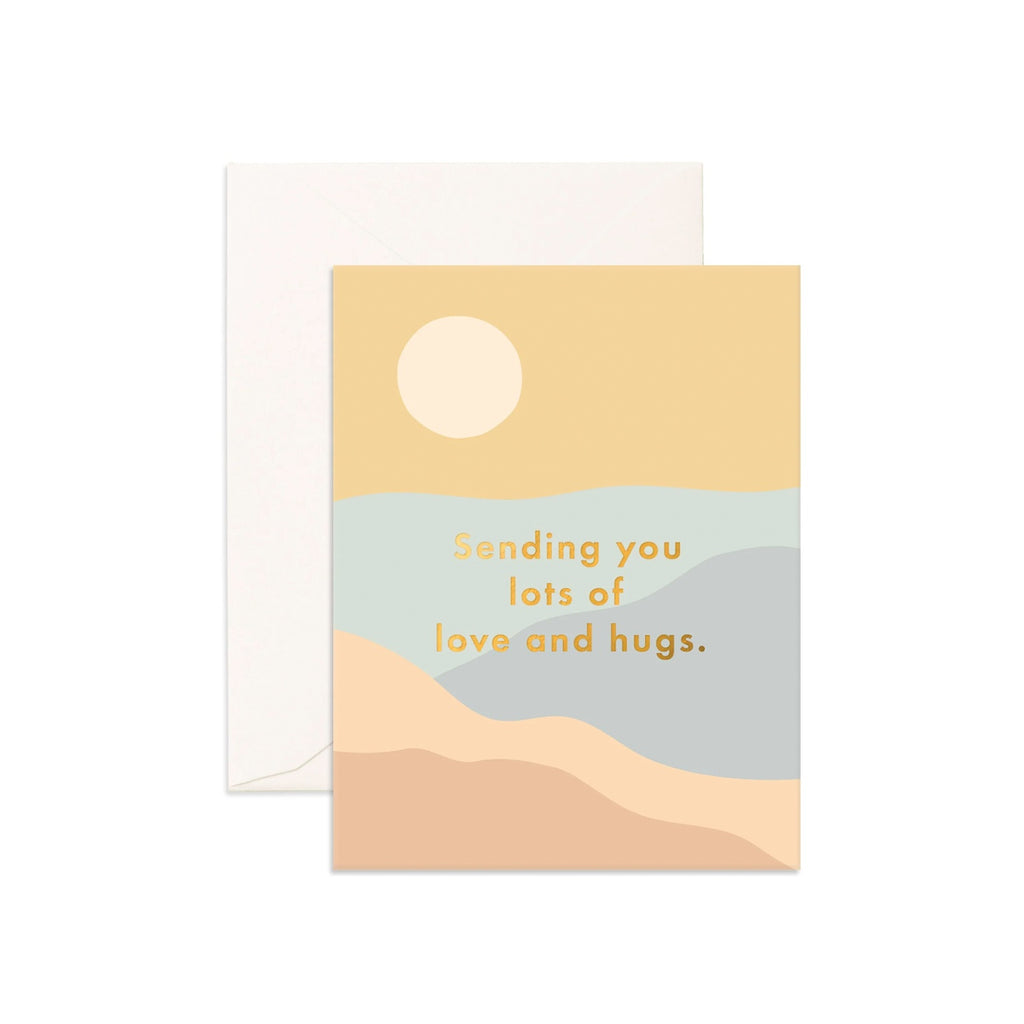 Card Love & Hugs Sunrise