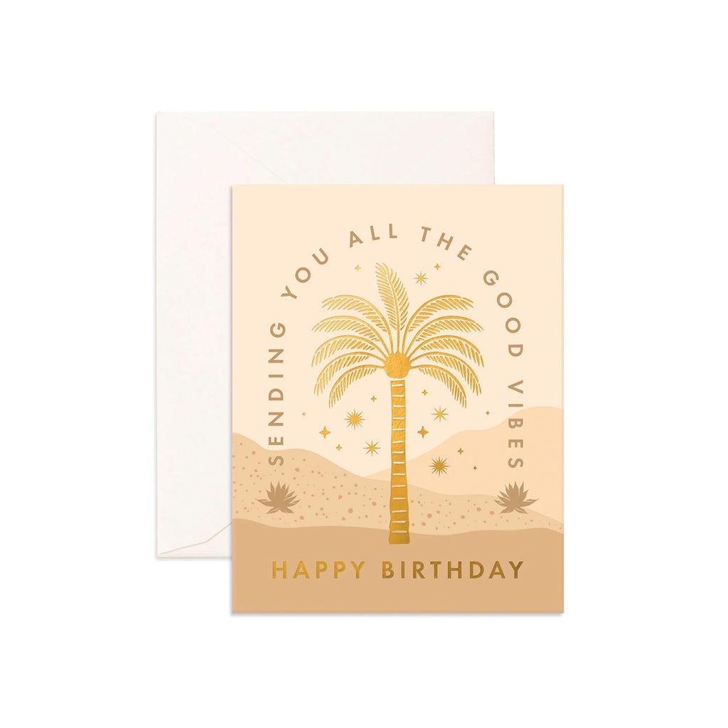 Card Birthday Vibes Palm